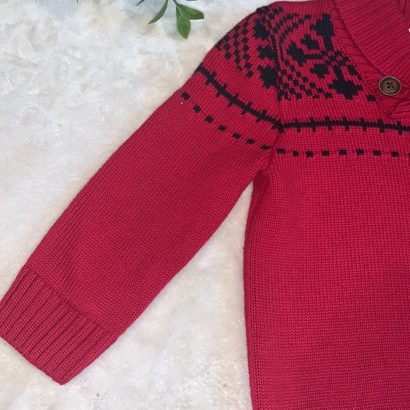 Gymboree 18-24M Baby Boy Red Sweater EUC - Picture 3 of 8
